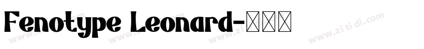 Fenotype Leonard字体转换